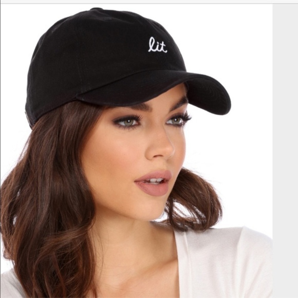 Lit Black Baseball Cap